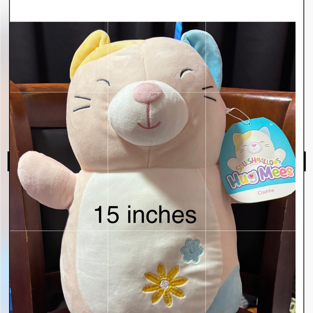 Squishmallows Caddie Plush with Pink and White Accents